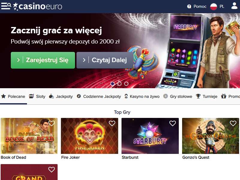 Te 10 hacków sprawi, że Twoje Casino Euro będzie wyglądać jak profesjonalista